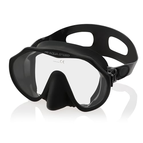 Aqua Speed Taucherbrille Amati | Schnorchelmaske |Tauchermaske mit Anti-Beschlag | Schnorchelbrille mit Panorama-Sicht von Aqua Speed