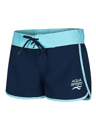 Aqua Speed Viki Damen Badeshorts Schwimmshorts Navy/Blau, Größe:XS von Aqua Speed