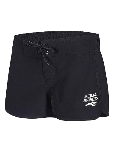 Aqua Speed Viki Damen Badeshorts Schwimmshorts Schwarz, Größe:M von Aqua Speed