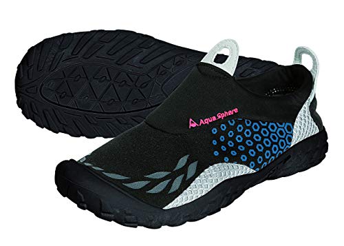 Aqua Sphere Sporter Wasser-Schuhe, Schwarz/Blau, unisex, Sporter, schwarz / blau,45 von Aqua Sphere