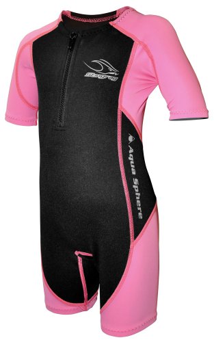 Aqua Sphere Stingray Schwimmanzug Neopren für Kinder pink/schwarz, XS-92-2 Jahre von Aqua Sphere