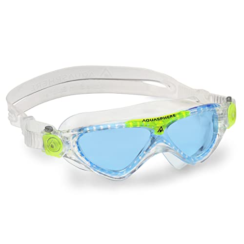 AQUASPHERE Vista JR , Schwimmbrille, Schwimmbrille für Kinder ab 6 Jahren mit UV-Schutz und Silikondichtung, beschlag- und leckagefreie Gläser für Jungen & Mädchen von Aquasphere