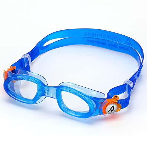 Aqua Sphere Moby Kid Schwimbrillen Blue Orange Lens Clear XS von Aqua Sphere