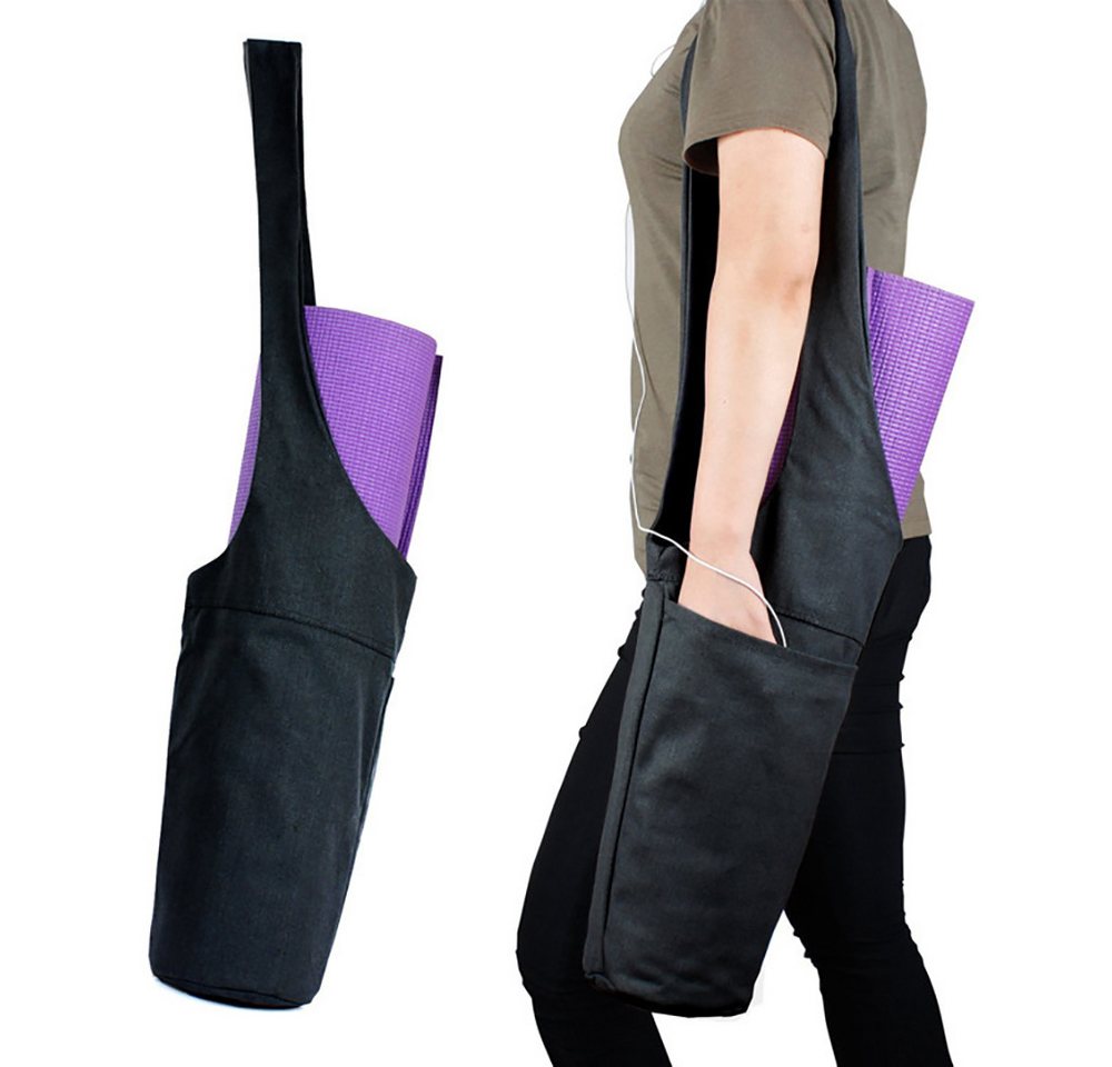 AquaBreeze Yogatasche Yogamatten-Tasche, Tragetasche, Tragetasche (für die meisten Matten), mit großer Seitentasche und Reißverschlusstasche von AquaBreeze