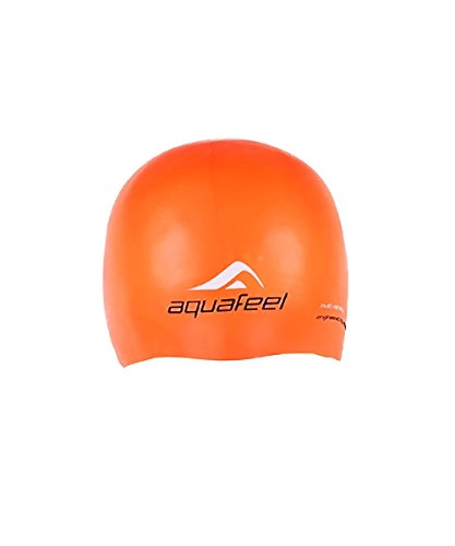 3046 Aquafeel bullitt Racing Cap Wettkampfbadehaube, neon orange von Aquafeel