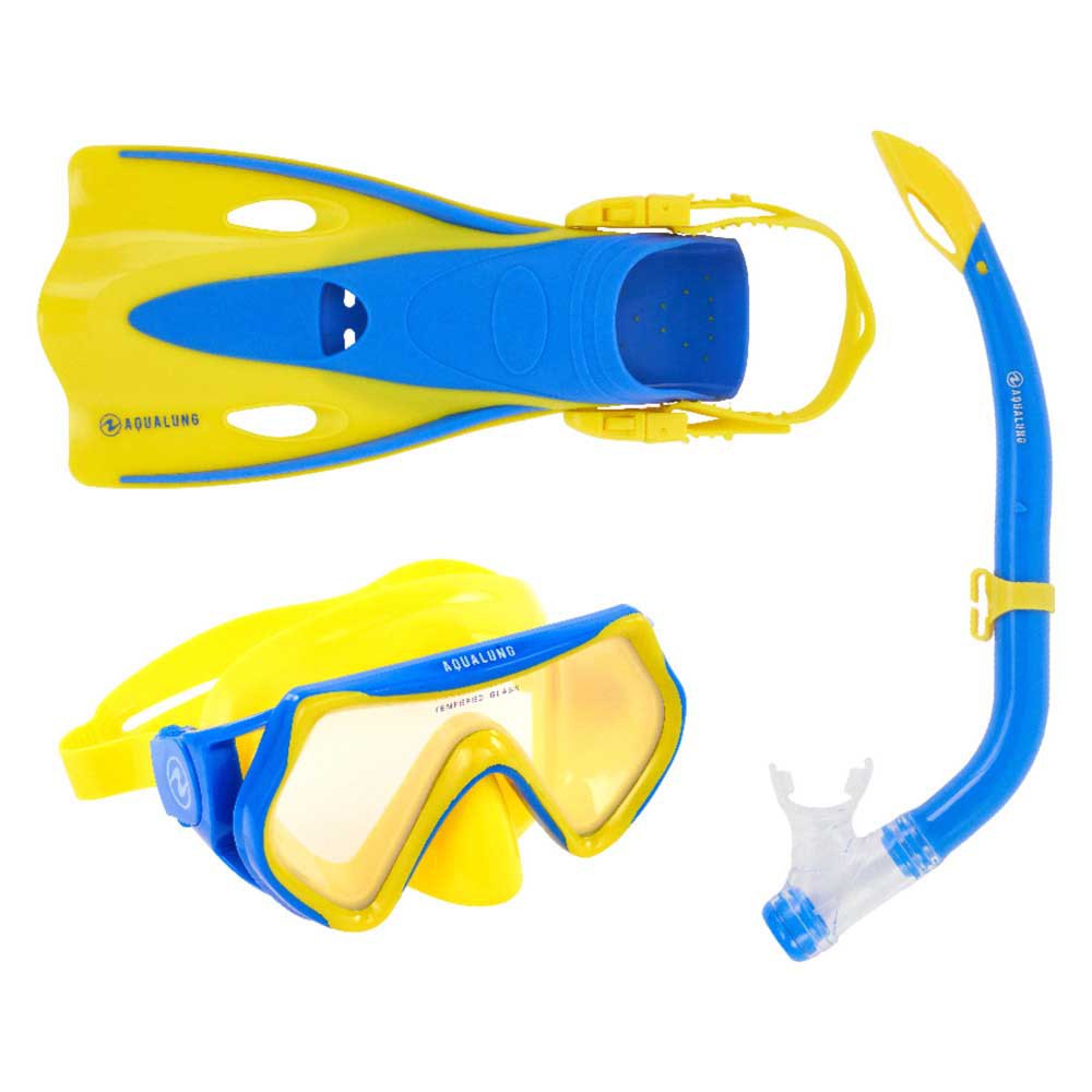 Aqualung Sport Hero Junior Snorkeling Set Gelb,Blau EU 32-36 von Aqualung Sport