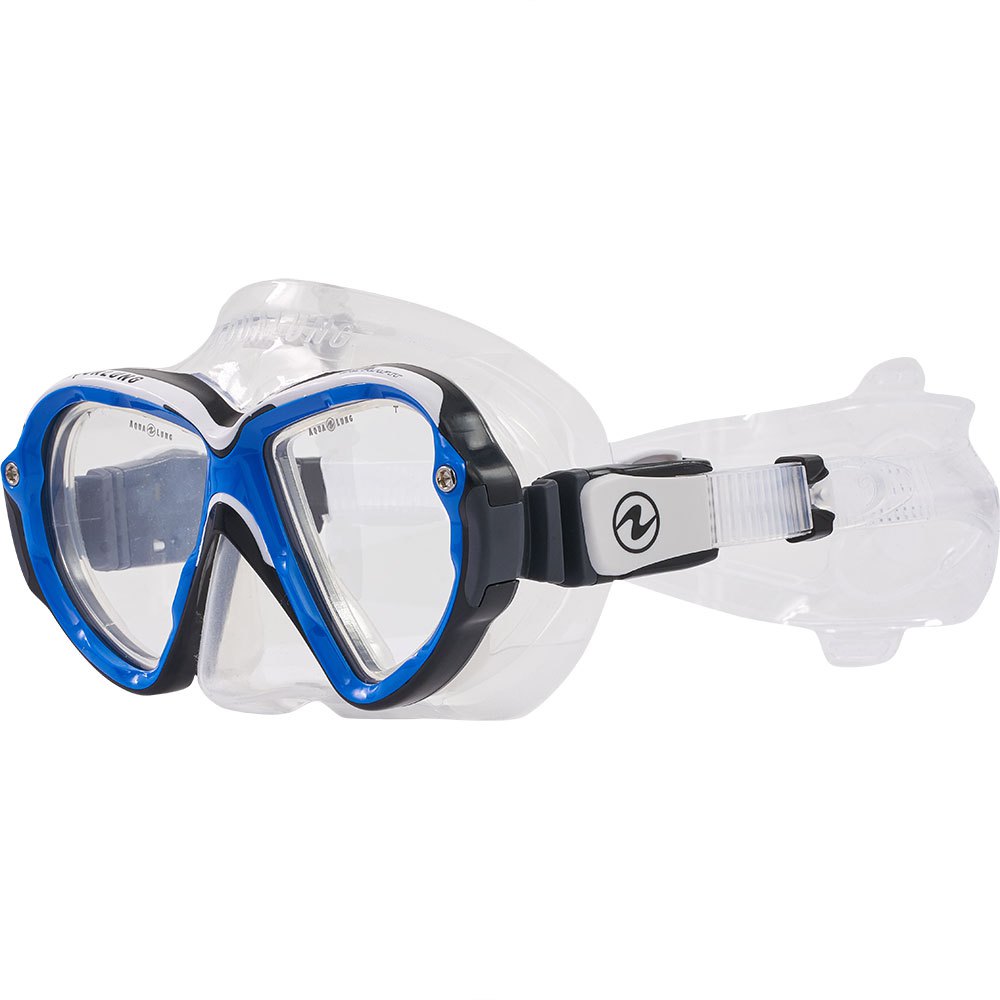 Aqualung Reveal Ultrafit Mask Durchsichtig,Blau L von Aqualung