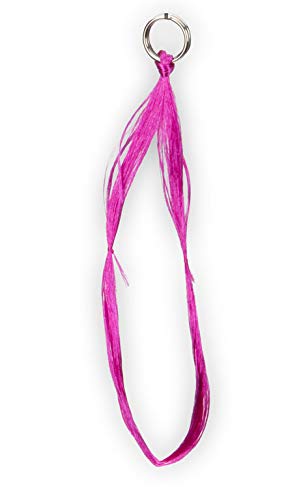 Aquantic - Hornseide, 10 Schlaufen mit Sprungring – 6 leuchtende Farben, Bonbonrosa von Aquantic