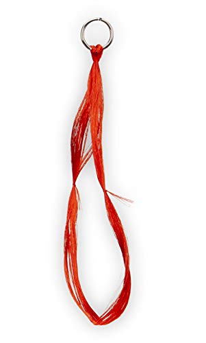 Aquantic Hornhecht-Seide, 10 Schlaufen inkl. Sprengring, sechs Verschiedene, fängige Farben (Rot) von Aquantic