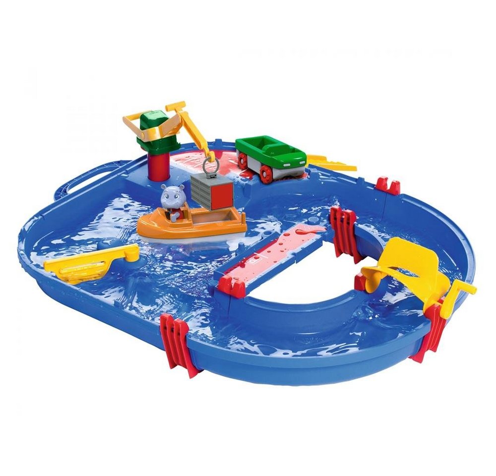 Aquaplay Wasserspieltisch Start Set, Wasserbahn mit Kran, Boot und Spielfigur von Aquaplay