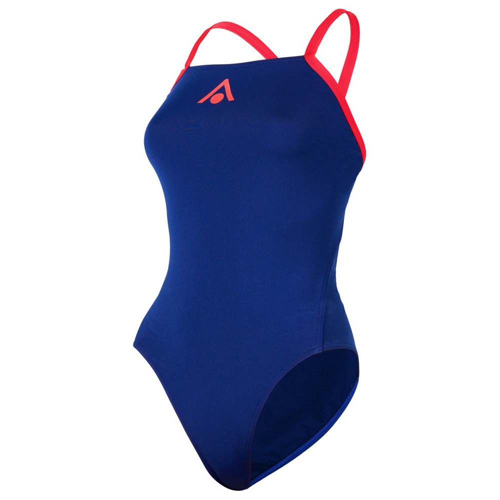 Aquasphere Essential Tie Back Swimsuit Blau FR 34 Frau von Aquasphere