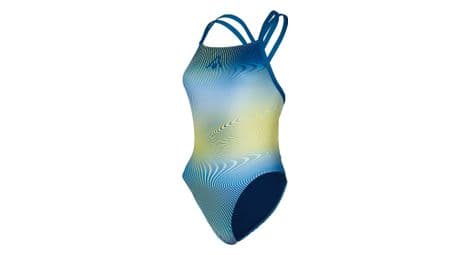 aquasphere essential open back damen badeanzug 1 teilig blau von Aquasphere