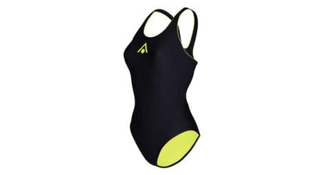 aquasphere essentials damen badeanzug schwarz gelb von Aquasphere