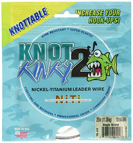 Knot2Kinky NT01415 Wire 20.4 kg (15 ft) von Aquateko