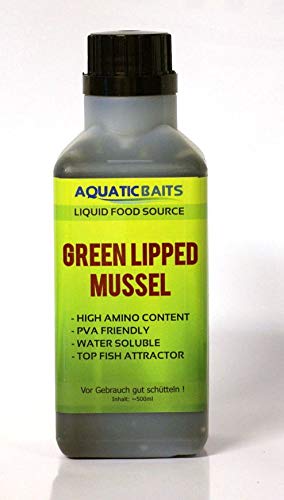 Aquatic Baits Liquid 0,5l (Green Lipped Mussel) von Aquatic Baits