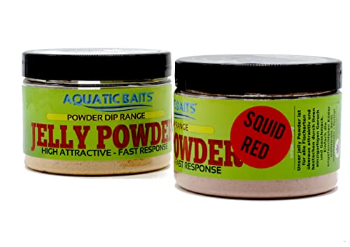 Aquatic Baits Jelly Powder Dip (Squid RED) von Aquatic Baits