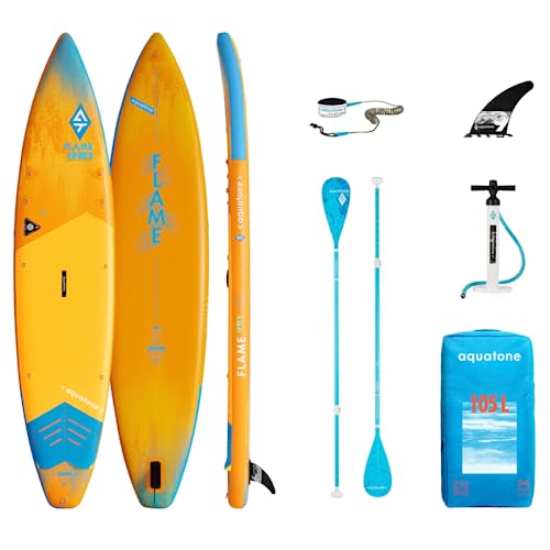 Aquatone Flame 12'6" Touring, iSUP Unisex Erwachsene, 381x81x15 cm, Volumen 339L von Aquatone