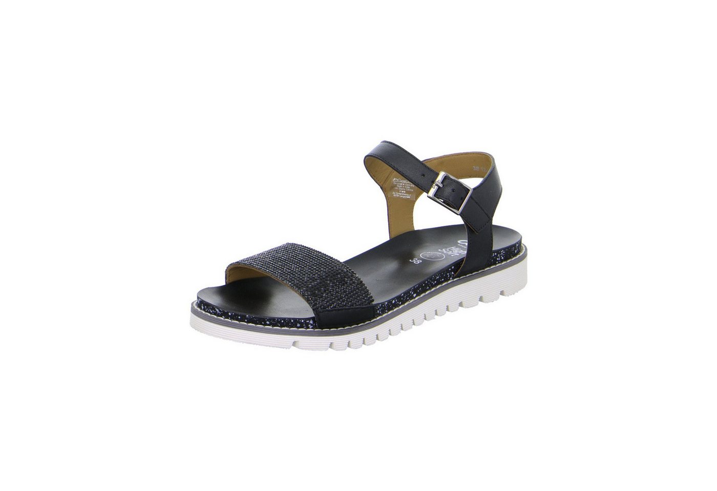 Ara Kent-Sport - Damen Schuhe Sandalette Glattleder schwarz von Ara