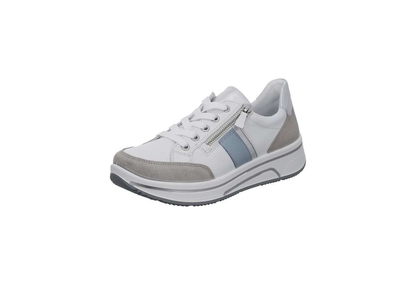 Ara Sapporo - Damen Schuhe Sneaker Schnürer Leder weiß von Ara