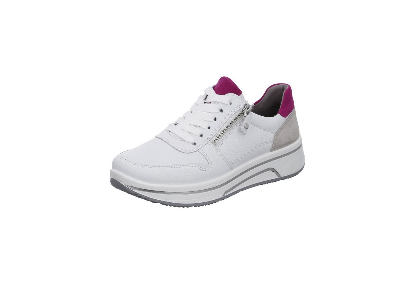 Ara Sapporo - Damen Schuhe Sneaker Schnürer Leder weiß von Ara