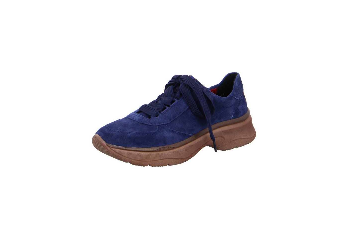 Ara Roma - Damen Schuhe Schnürschuh Sneaker Velours blau von Ara