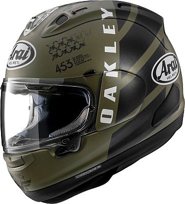 Arai RX-7V Evo Maverick Oakley, Integralhelm - Matt Dunkelgrün/Schwarz - L von Arai