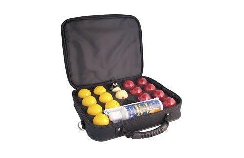 Aramith Super Pro Cup League Pool Balls in Nylon Ball Storage Case (2 inch with 1 7/8 inch White) von Aramith