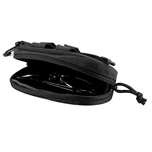 Aramox Brillenetui, Tragbares, Stoßfestes Brillenetui für den Außenbereich, Schutzbox, Sonnenbrille, Militärtasche, Brillentasche (Black) von Aramox