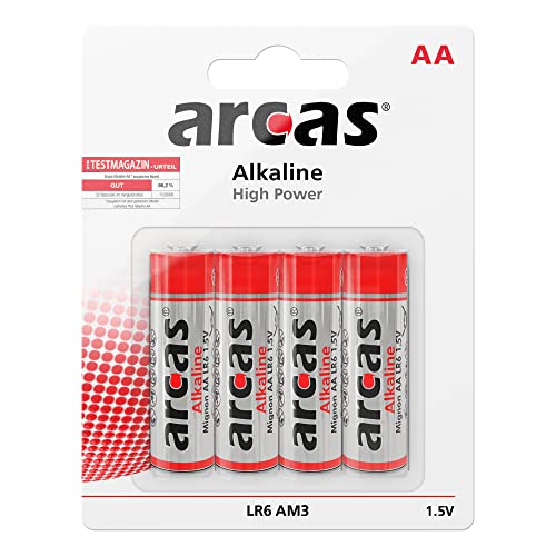 Arcas Alkaline Lr6/aa/mignon 4-er-Blister Alkaline Lr6/Aa/Mignon 4-Er-Blister, Silber, Einheitsgröße, 98 1 05 604 von Arcas