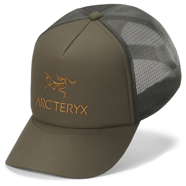 Arc'teryx - Bird Word Trucker Curved - Cap Gr One Size braun von Arcteryx