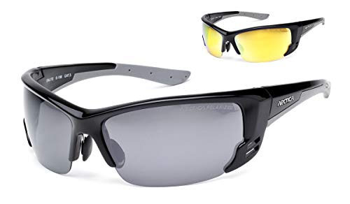 Arctica ® S-198 Polarisierte Sport-Sonnenbrille mit optischem Rand und auswechselbaren Gläsern von Arctica