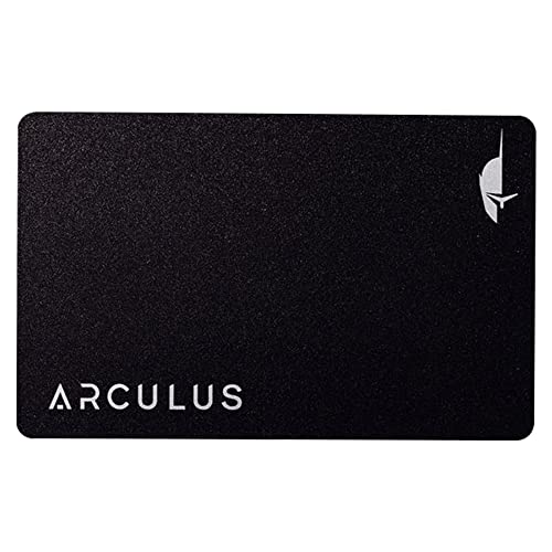 Arculus Die Schlüsselkarte: Die sicherere Krypto- und NFT-Kaltspeicher-Hardware-Brieftasche. Der sicherere Weg, Bitcoin, Ethereum, NFTs und viele weitere Münzen zu speichern. Schlanke Metallkarte, new von Arculus