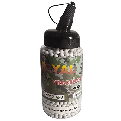 Area Shopping 2000 Pellets für Airsoft Luft weich 6mm 0,12 g royal bb Präzision hoher Qualität von Area Shopping