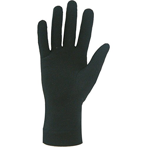 Areco Damen Seidenhandschuh / Seidenunterziehhandschuhe Handschuhe, Schwarz, 6 von Areco