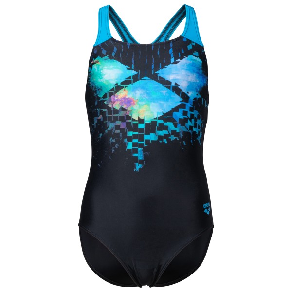 Arena - Girl's Multi Pixels Swimsuit Swim Pro Back - Badeanzug Gr 116;128;140;152;164 blau;blau/schwarz von Arena