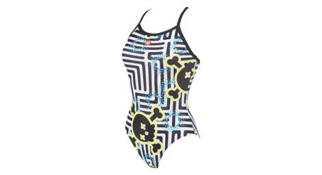 arena femme crazy labyrinth licht drop back one piece schwarz multi von Arena