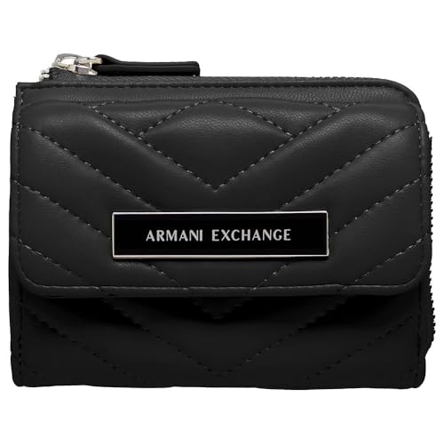 Armani Exchange Women's Victoria, Essential, Metal Logo Plate Travel Wallet von Emporio Armani