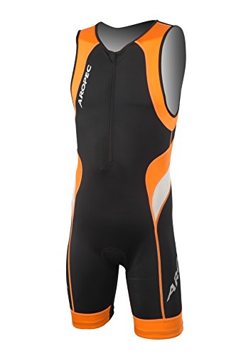 Aropec 106M Triathlon Einteiler Herren - Trisuit Men, Farbe:orange;Größe:3XL von Aropec