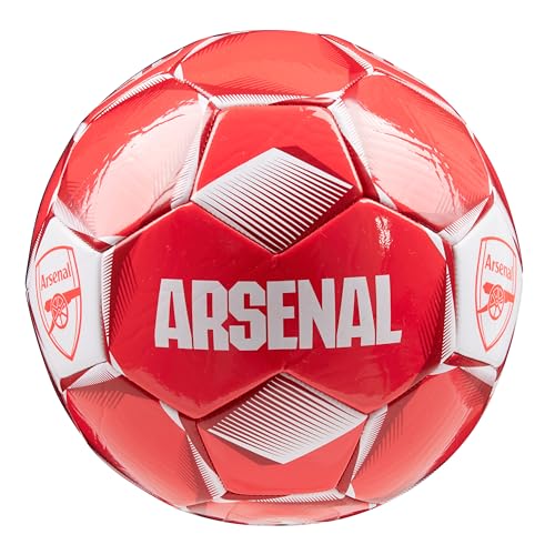 Arsenal FC Fussball Ball, Offiziell Lizenzierter Club Soccer Ball, Fussball Grösse 3, 4 oder 5 - Fussball Geschenke für Fans (Rot, Größe 5) von Arsenal F.C.
