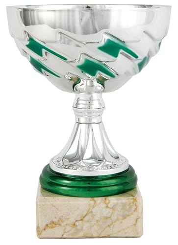 Art-Trophies At11885 Sport-Trophäe zur Teilnahme, Silber/Grün, 10 cm von Art-Trophies