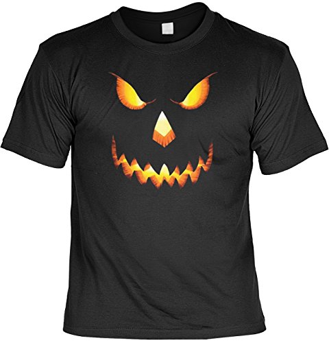 Art & Detail Shirt Halloween Grusel Tshirt Kürbiskopf Fb schwarz Größe XXL von Art & Detail Shirt