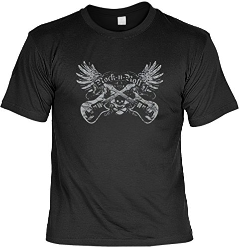 Gitarren T-Shirt: Rock-n-Roll Fb schwarz Größe 4XL von Art & Detail Shirt