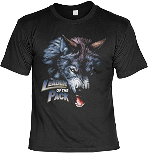 Indianer T-Shirt: Leader of The Pack Fb schwarz Größe 3XL von Art & Detail Shirt