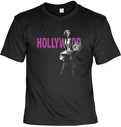 Monroe T-Shirt Hollywood Marilyn (Größe: 3XL) Fb schwarz auch in 3XL 4XL 5XL von Art & Detail Shirt