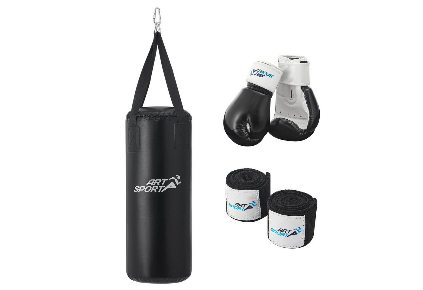 ArtSport Boxsack Boxsack, inkl. hochwertige Boxhandschuhe, pflegeleicht, mit Deckenhalterung von ArtSport