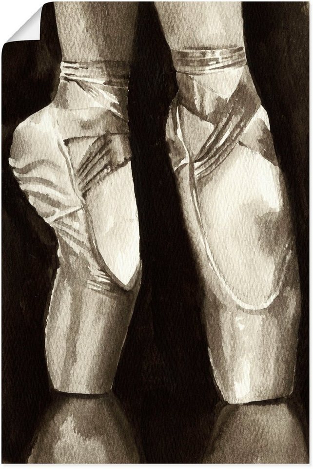 Artland Wandbild Balletschuhe II, Sport (1 St), als Leinwandbild, Poster in verschied. Größen von Artland