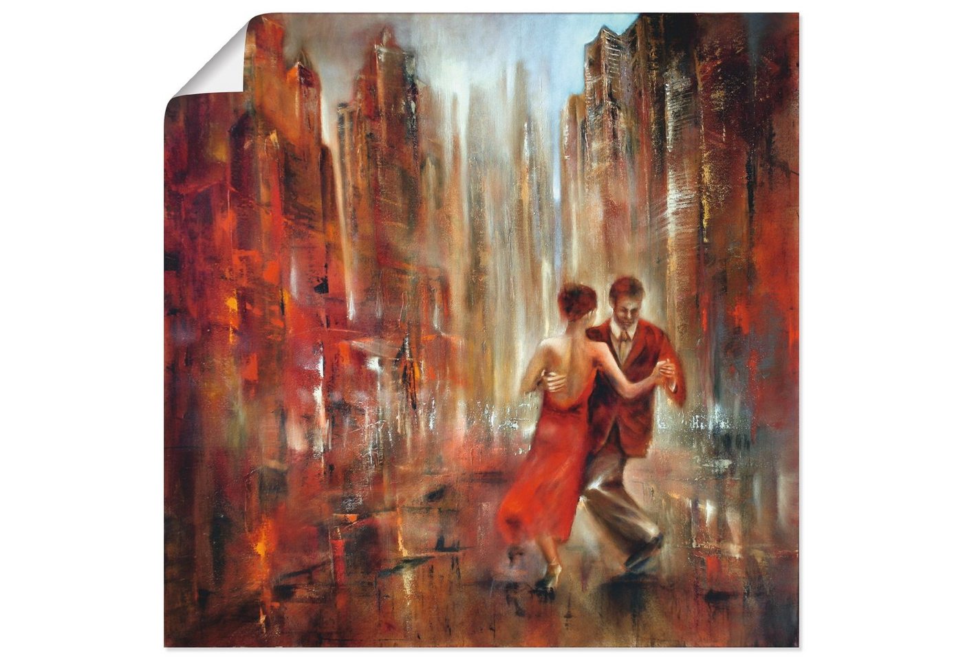 Artland Wandbild Tango, Sport (1 St), als Alubild, Outdoorbild, Leinwandbild, Poster in verschied. Größen von Artland