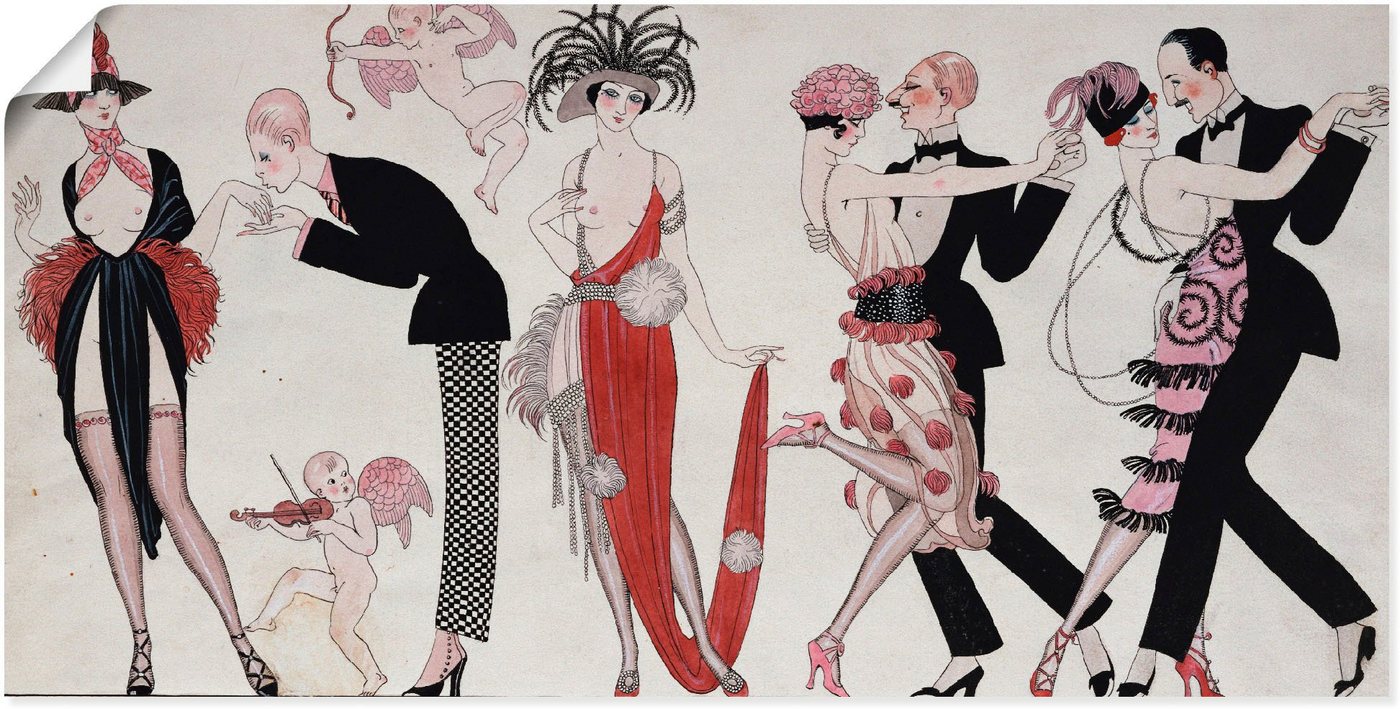 Artland Wandbild Tango., Sport (1 St), als Leinwandbild, Wandaufkleber oder Poster in versch. Größen von Artland