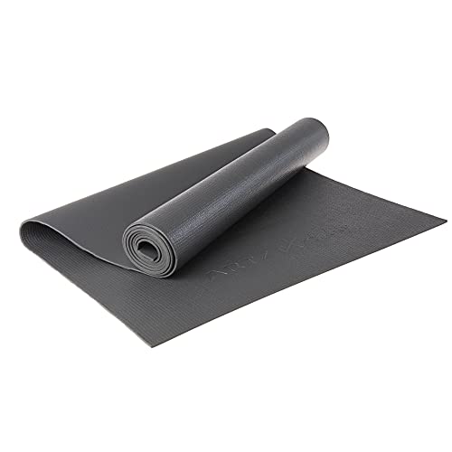 ARTZT vitality Yogamatte | Rutschfeste Sportmatte für Fitness, Yoga, Pilates | Nachhaltige Gymnastikmatte mit 50% Recycling-Anteil | Made in Germany Anthrazit, 60 x 180 x 0,4 cm von ARTZT vitality