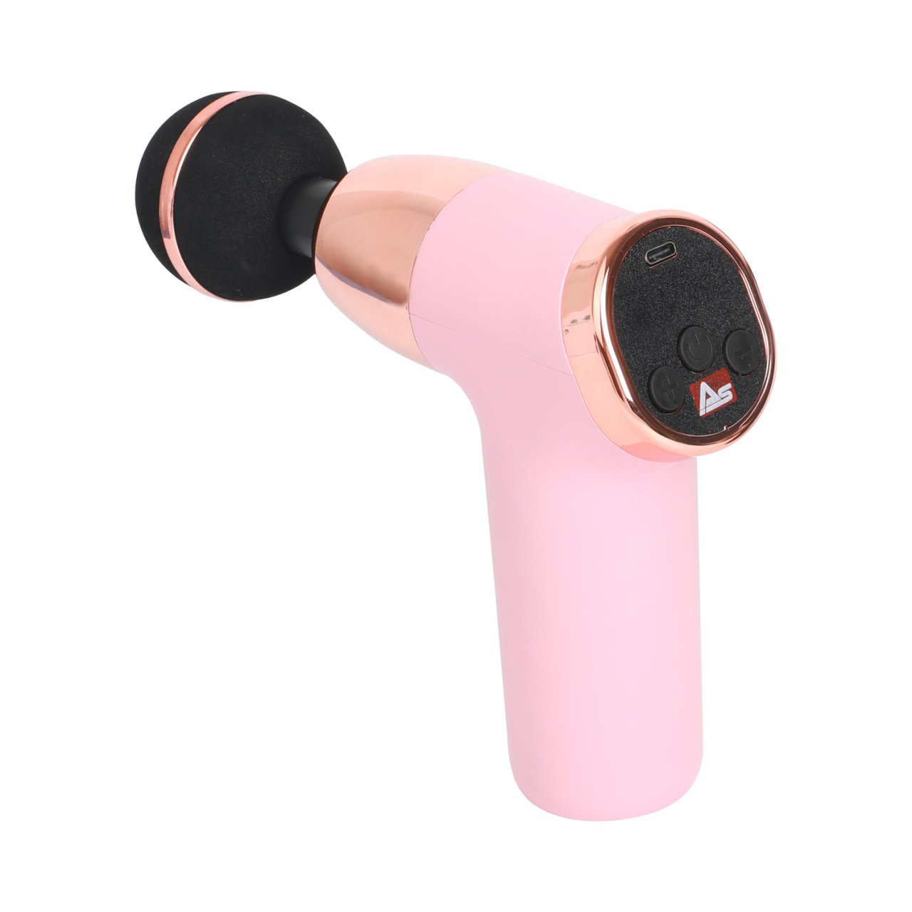 Massagepistole AsVIVA MGN2_ROSE Physiovibe S Massage Gun mit 4 Aufsätzen von AsVIVA